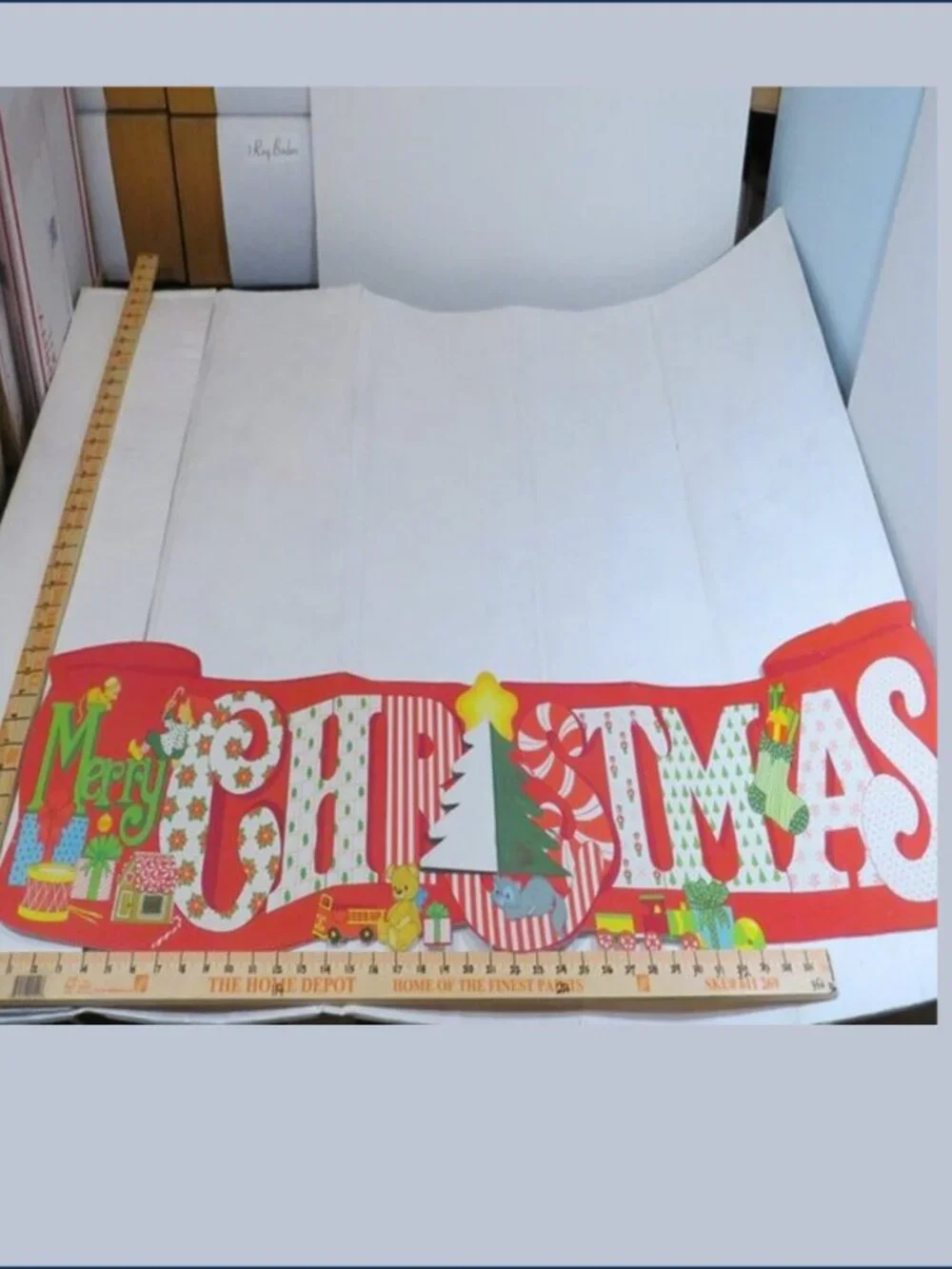 Vintage Christmas Classroom Bulletin Board Die Cut Honeycomb Decor 6 Piece Lot